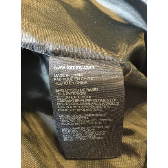 Tommy Hilfiger Women's Duffle Coat Jacket Collared Long Sleeve Gray Size 2X warm - Picture 5 of 5